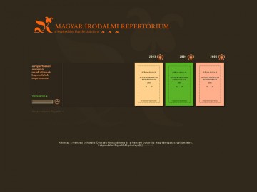 Magyar Irodalmi Repertórium weboldal készítés referencia